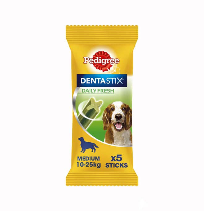 Pedigree cane snack dentastix fresh medium 5 pezzi 128GR Pedigree cane snack dentastix fresh medium 5 pezzi 128GR